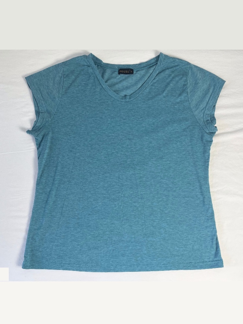 EUC Moshu brand heather turquoise t-shirt, womens size XL